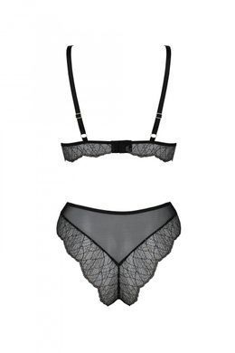 Комплект Passion AMBERLY SET black, S/M, бралетт и трусики бразилиана SX0465 фото