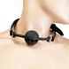 Воздухопроницаемый кляп с силиконовым шариком Punishment &ndash; Silicone Ball Gag &ndash; Black SX2233 фото 1