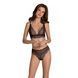 Комплект Passion AMBERLY SET black, S/M, бралетт и трусики бразилиана SX0465 фото 1