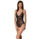 Боди с ажурным декором и открытым шагом Passion URSULA BODY S/M, black SO5830 фото 1