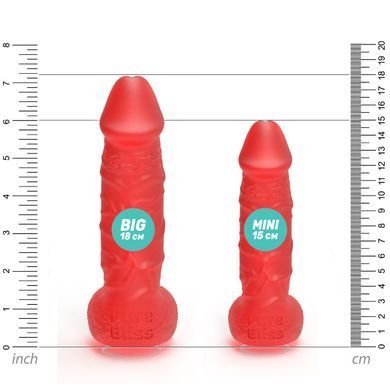 Мыло в форме пениса Pure Bliss MINI Red, крафтовое мыло-член, натуральное SO6355 фото