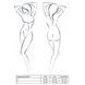 Полупрозрачное боди с вырезами Passion Exclusive Mirajane Body black L/XL, black PS26404 фото 7