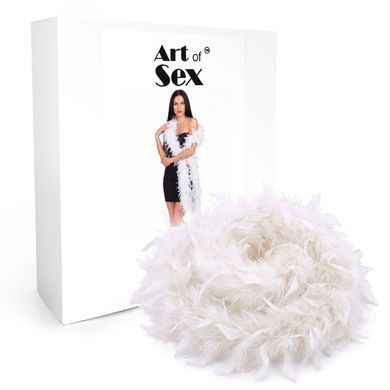 Боа з пір&rsquo;я Art of Sex, довжина 2 метри, колір білий SX4671 фото