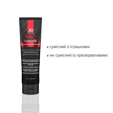 Пролонгер гель JO Prolonger Gel (60 мл) с маслом перечной мяты, гвоздичного перца и пачулей SO1834 фото