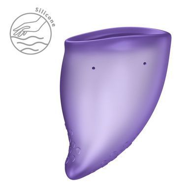 Менструальна чаша Fun Factory FUN CUP SIZE B Black Currant, багаторазова, діаметр 4,3 см, об&rsquo;єм 30 мл SX3675 фото