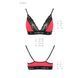Эластичный топ с кружевом Passion PS001 TOP M, red-black SO4184 фото 5