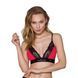 Эластичный топ с кружевом Passion PS001 TOP M, red-black SO4184 фото 1