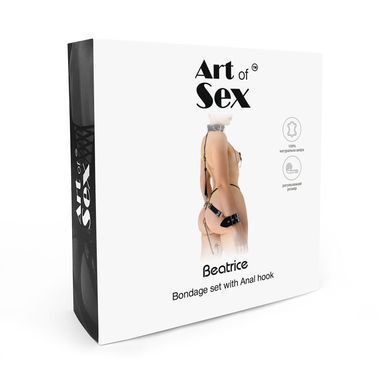 Бондажный набор с металлическим анальным крюком Art of Sex Beatrice Bondage set with anal hook №&thinsp;4 SO8509 фото