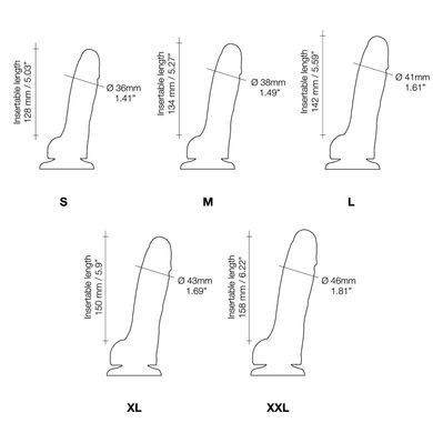 Реалистичный фаллоимитатор Strap-On-Me Sliding Skin Realistic Dildo Vanille M, эффект подвижной кожи SO6253 фото