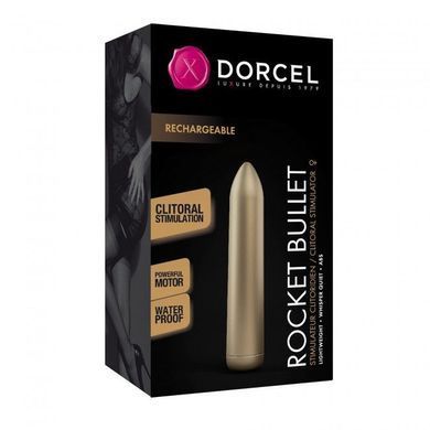 Перезаряжаемая вибропуля Dorcel Rocket Bullet Gold SO4071 фото