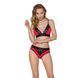 Эластичный топ с кружевом Passion PS001 TOP S, red-black SO4185 фото 2
