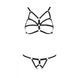 Комплект белья из стреп Passion Exclusive ARMANDA SET XXL/XXXL, black SO6375 фото 5