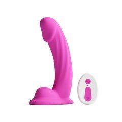Ділдо з вібрацією NS Novelties Colours - Curve - Vibrating - 6" Dildo - Pink SX4334 фото