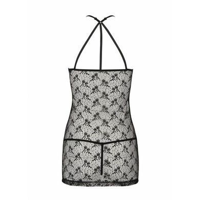 Напівпрозора сорочка Passion AZALIA CHEMISE S/M, black SO4135 фото