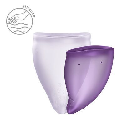 Набір менструальних чаш Fun Factory FUN CUP EXPLORE KIT, 2 шт, Multicolored Violet, об&rsquo;єми 20 та 30 мл SX3680 фото