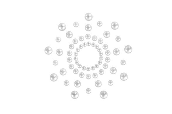 Пэстис из кристаллов Bijoux Indiscrets - Mimi Pearl, украшение на грудь SO2322 фото