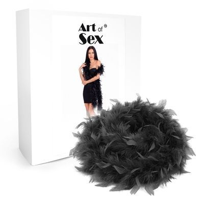 Боа з пір&rsquo;я Art of Sex, довжина 2 метри, колір чорний SX4675 фото