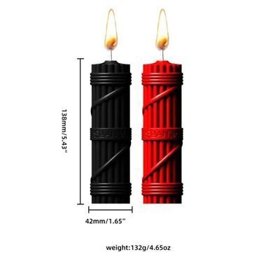 БДСМ-свечи LOCKINK SEVANDA Fetish Drip Candles Set, 2 шт, низкотемпературные, скребок в комплекте SX0861 фото