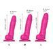 Реалістичний фалоімітатор Strap-On-Me Sliding Skin Realistic Dildo Fuchsia M, ефект рухливої шкіри SO6255 фото 4