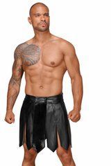 Чоловіча спідниця гладіатора Noir Handmade H053 Eco leather men's gladiator skirt, S, екошкіра SX0071 фото