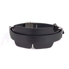 Маска на глаза LOCKINK Blindfold Kit, черная, натуральная кожа, регулируемый объем SX0833 фото