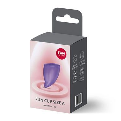 Менструальна чаша Fun Factory FUN CUP SIZE A Black Currant, багаторазова, діаметр 4 см, об&rsquo;єм 20 мл SX3683 фото