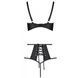 Розпродаж!!! Комплект з екошкіри Passion Tamaris Set black S/M, бюстгальтер та трусики SO5797 фото 4