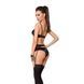 Комплект белья Passion Exclusive TONYA SET XXL/XXXL, black, трусики, лиф, пояс для чулок PS24112 фото 2