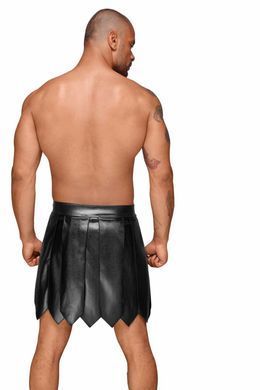 Чоловіча спідниця гладіатора Noir Handmade H053 Eco leather men's gladiator skirt, XL, екошкіра SX0074 фото