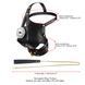 Маска-сбруя для минета с поводком LOCKINK SEVANDA Blowjob Head Muzzle with Leash, черная SX0912 фото 5