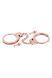Металлические наручники Fetish Tentation Premium Chick wrist cuffs in rose-gold metal, розовое золото SX1091 фото 3