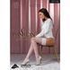 Чулки Passion ST119 1/2 white, ажурная силиконовая резинка с цветочным декором и люрексовой нитью SO5782 фото 3