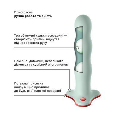 Фалоімітатор Fun Factory BOUNCER, світло-зелений (м'яте паковання!!!) SX0998-R фото