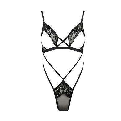 Боди монокини с открытой грудью Passion DIABOLINA BODY XXL/XXXL, black PS25803 фото
