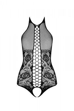 Бодистокинг с имитацией корсетной шнуровки Passion BS094 One Size, white, цветочный узор, с доступом SO8925 фото