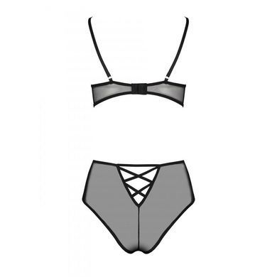 Эротический комплект с рисунком Passion LOVELIA BIKINI L/XL, black SO4747 фото