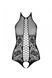 Бодистокинг с имитацией корсетной шнуровки Passion BS094 One Size, white, цветочный узор, с доступом SO8925 фото 3