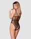 Бодистокинг из крупной сетки с доступом Obsessive B117 teddy S/M/L, черный SO7205 фото 2