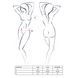 Комплект белья под латекс Passion CAPRI SET L/XL, black, мини-бикини, стринги, пояс для чулок EL10901 фото 3