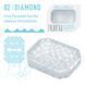 Унисекс-стимулятор Tenga UNI Diamond, белый, с зубчатым рельефом, лубрикант в комплекте SO9806 фото 2