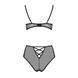 Эротический комплект с рисунком Passion LOVELIA BIKINI L/XL, black SO4747 фото 4