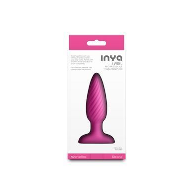 Анальна пробка з вібрацією NS Novelties INYA - Swirl - Pink SX4342 фото
