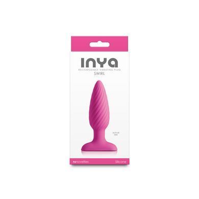Анальна пробка з вібрацією NS Novelties INYA - Swirl - Pink SX4342 фото
