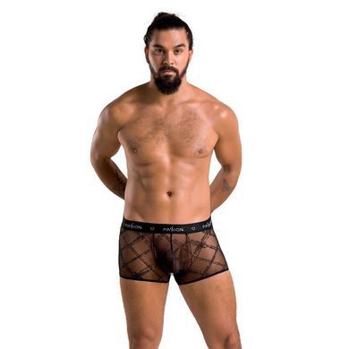 Мужские прозрачные боксеры Passion 032 SHORT JAMES XXL/XXXL Black, сетка SO7569 фото