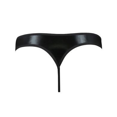 Мужские стринги Passion 033 THONG PAUL L/XL Black, под латекс SO7570 фото