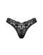 Кружевные стринги Obsessive Donna Dream thong XS/S Black, низкая посадка SO8639 фото 3