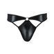 Мужские стринги Passion 033 THONG PAUL L/XL Black, под латекс SO7570 фото 5