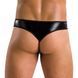 Мужские стринги Passion 033 THONG PAUL S/M Black, под латекс SO7571 фото 3