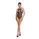 Бодистокинг с декольте Passion BS088 black, имитация корсетной шнуровки SO6382 фото 3