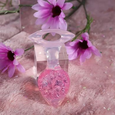 Анальна пробка Liebe Seele Heart-shaped Crystal Anal Plug - Pink Small SX4864 фото